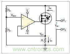 圖1：MOSFET的電阻變化，功能上像是一只可變電阻