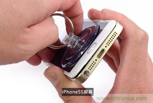 土豪金iPhone 5S拆解：內(nèi)部結(jié)構(gòu)升級(jí)，維修難度增加