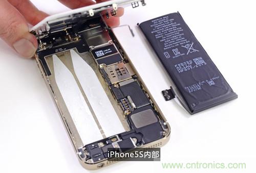 土豪金iPhone 5S拆解：內(nèi)部結(jié)構(gòu)升級(jí)，維修難度增加