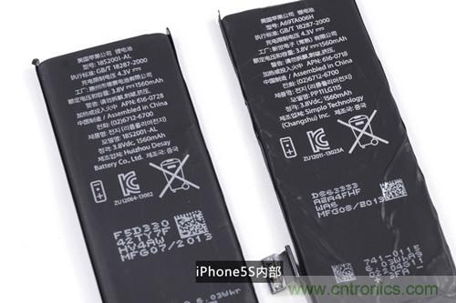 土豪金iPhone 5S拆解：內(nèi)部結(jié)構(gòu)升級(jí)，維修難度增加