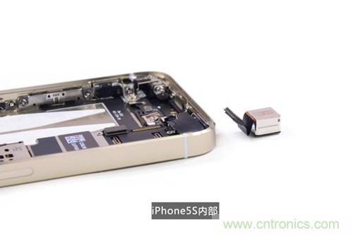 土豪金iPhone 5S拆解：內(nèi)部結(jié)構(gòu)升級(jí)，維修難度增加