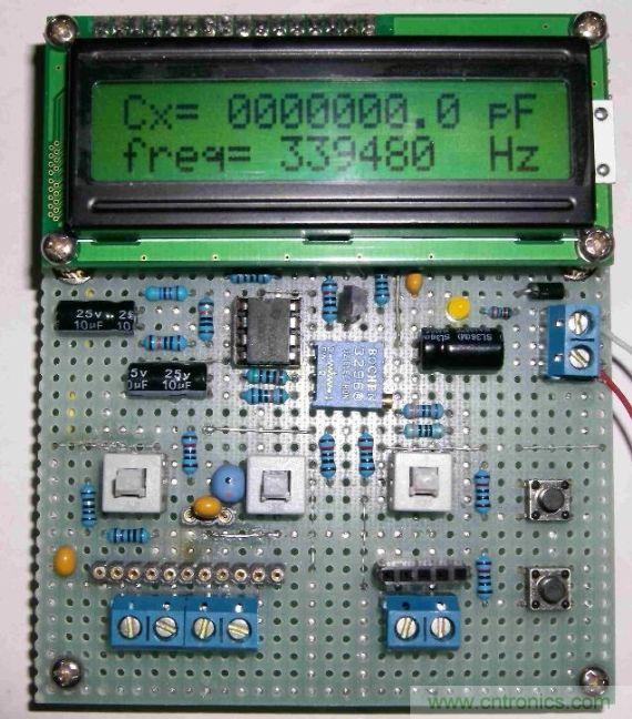 DIY集電容、電感和頻率為一體的測(cè)量?jī)x器