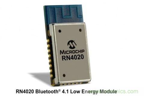 Microchip公司的RN4020模塊集成了包括天線在內(nèi)完整的低功耗藍(lán)牙射頻電路。RN4020采用密封的10mm x17mm x 2mm封裝，內(nèi)置有板載陶瓷天線、2.4GHz的低功耗藍(lán)牙收發(fā)器、帶完整的嵌入式低功耗藍(lán)牙協(xié)議棧的微控制器以及UART和USB接口。