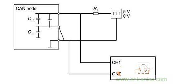  Cdiff測試原理（CANnode輸出線從上往下為CANH、CANL、GND）