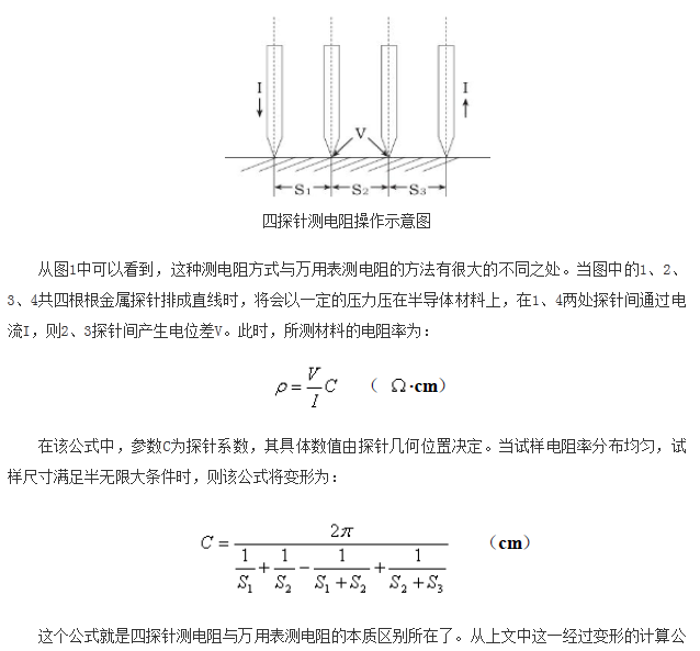 如何區(qū)分萬用表測電阻和四探針測電阻？