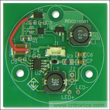 MR-16 LED驅(qū)動(dòng)器和用于脈沖LED冷卻器供電的5V輔助電源