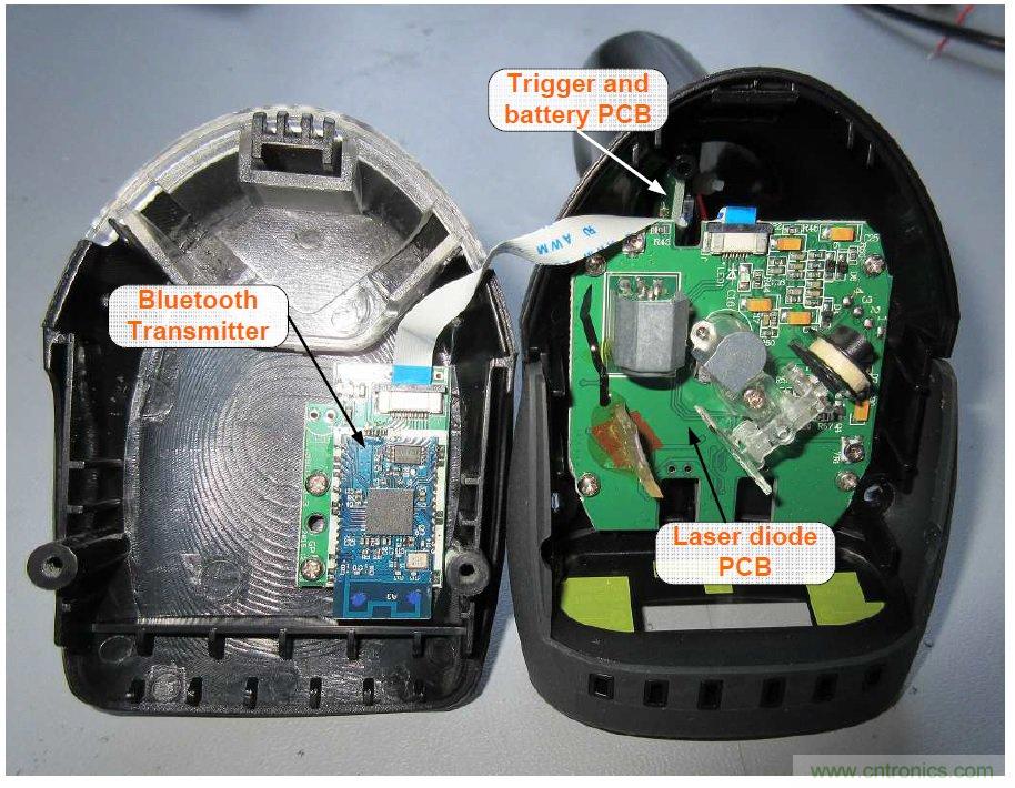 拆解45美元的藍(lán)牙無(wú)線(xiàn)條碼掃描槍?zhuān)l(fā)現(xiàn)里面鏡中有鏡