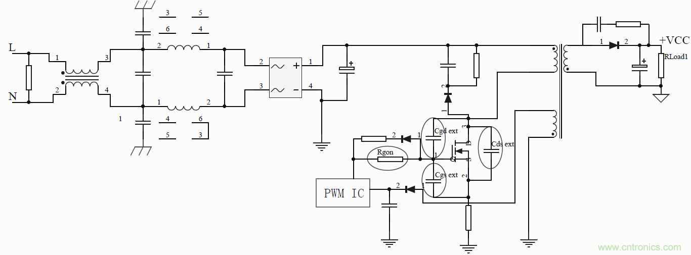 如何改善開關(guān)電源電路的EMI特性？