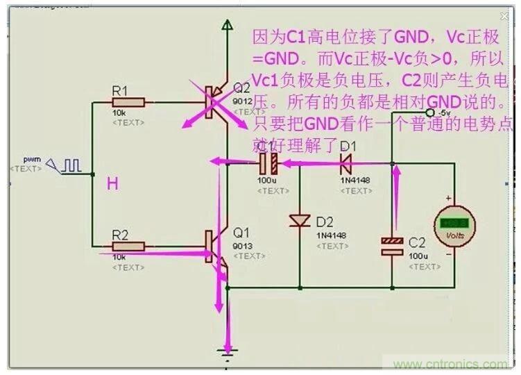 負(fù)壓是怎么產(chǎn)生的？附電路詳細(xì)分析