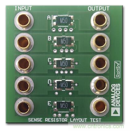 改進(jìn)低值分流電阻的焊盤布局，優(yōu)化高電流檢測(cè)精度