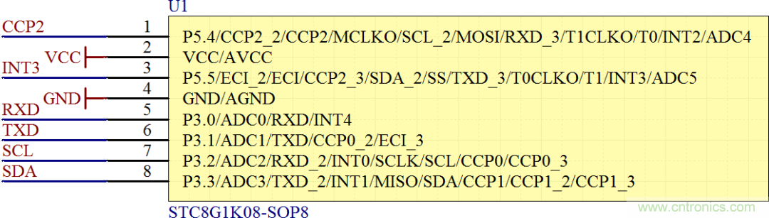 基于STC8G1K08信標信號板設計