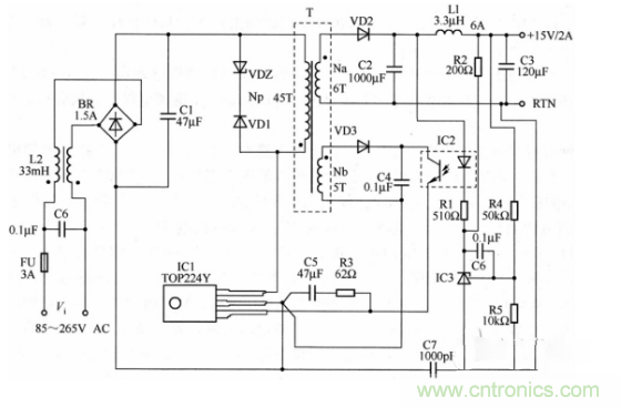 六款簡單的開關(guān)電源電路設(shè)計，內(nèi)附原理圖詳解