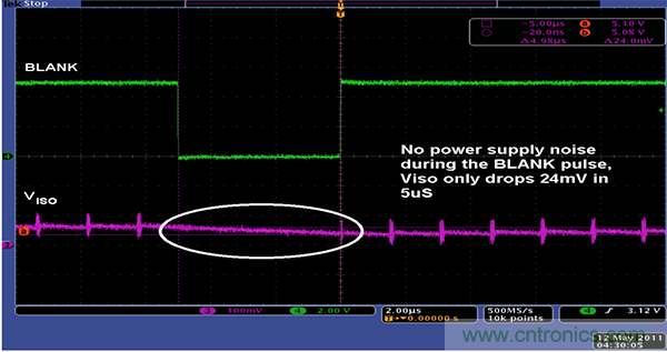 利用isoPower器件屏蔽電源，從而提高精度