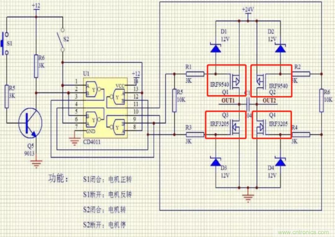 用H橋驅(qū)動直流電機(jī)的效率計算方法