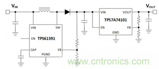 TPS61391升壓變換器，為電容麥克風(fēng)提供48V超低噪聲幻象電源