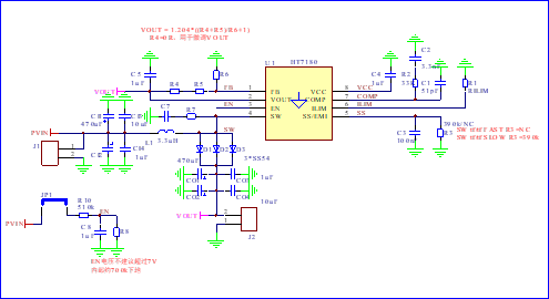 HT7180 3.7V升12V/2A內(nèi)置MOS大電流升壓IC解決方案