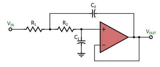 電感器輸出，運算放大器輸入：二階有源濾波器簡介