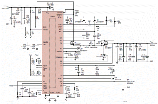 55V 高效降壓－升壓電源管理器和多化學(xué)電池充電器